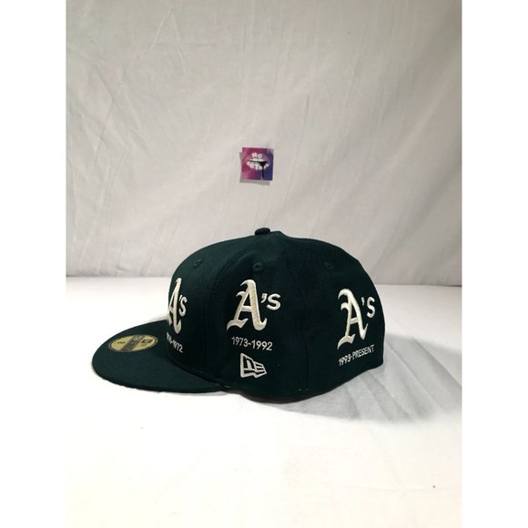 New Era 59FIFTY Oakland Athletics Progression Fitted Hat Mens sz 8 Green - Picture 3 of 9